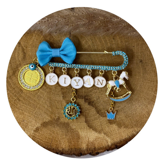 Modell KIYAN mit blauer Strassansteckndalel